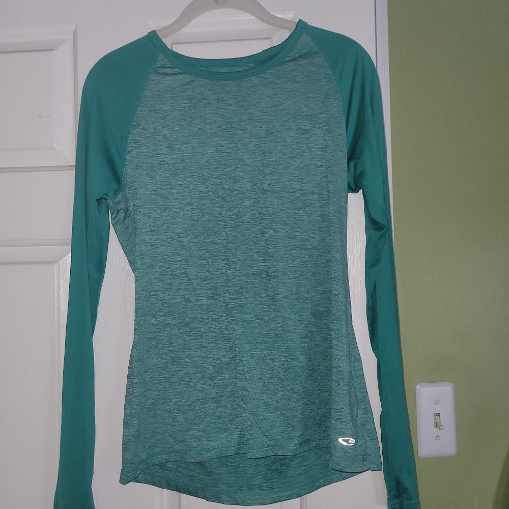 Champion DUODRY+ Teal Workout Long Sleeve